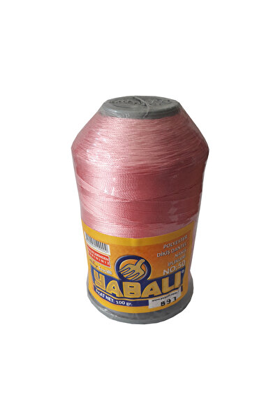 Yabalı Polyester Dikiş Dantel Nakış İpi 100gr 893 Pembe No : 50