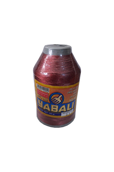 Yabalı Polyester Dikiş Dantel Nakış İpi 100gr 317 Bordo No : 50