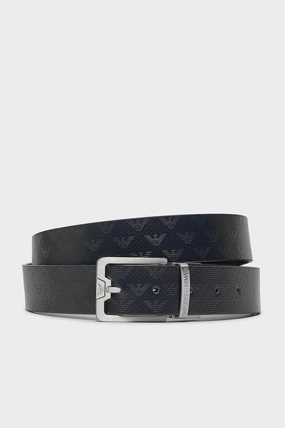 Emporio Armani Γνήσιο δέρμα εμπριμέ ζώνη ανδρική ζώνη Y4s502 Y221e 81386