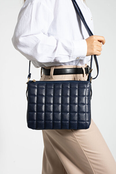 MILANOFOX Жіноча сумка через плече з хрестоподібними ременями та капітоне-швами