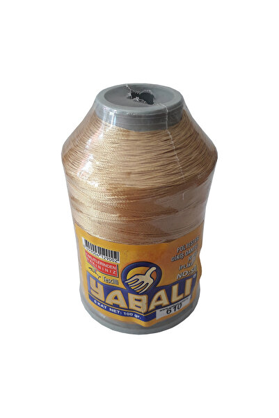 Yabalı Polyester Dikiş Dantel Nakış İpi 100gr 610 Koyu Hardal No : 50