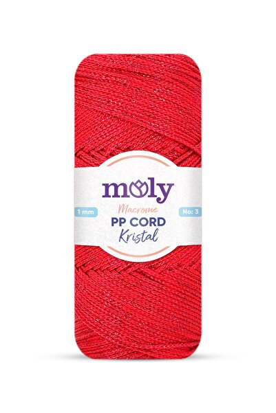 Moly PP корд кристален блясък полиестер макраме ръчно плетене прежда 200 г