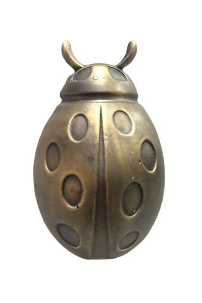 TNÇR ANTIQUE BRONZE LADY BEETLE PLUG ANTIQUE YELLOW G-16