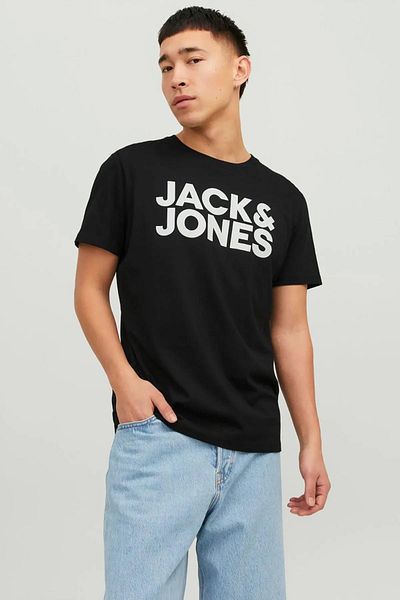Jack & Jones 12151955 Essentials Jjecorp Logo Ανδρικό μπλουζάκι με λαιμόκοψη Noos