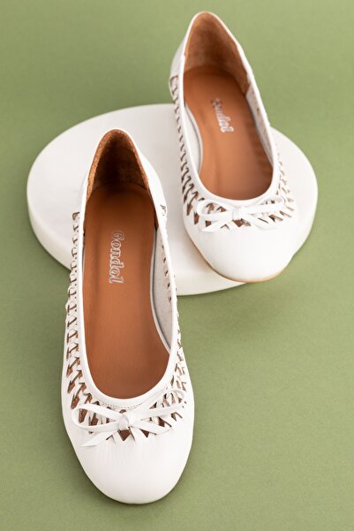 Gondol Жіночі туфлі з натуральної шкіри Gunluk на низьких підборах Babet Ss2024