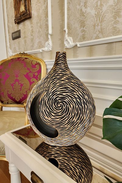 Ella's Design Studio Patterned Small Vase, Scandinavian Vase, Test Vase, Mother's Day Gift