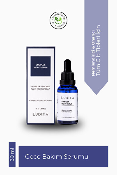 LUDITA Complex Night Serum – Gece Bakım Serumu, Anti-Aging & Nemlendirici