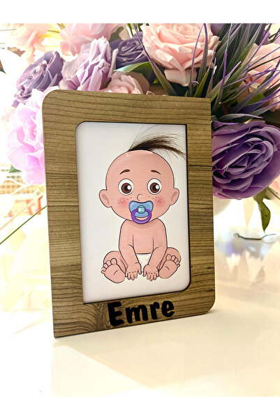 samsunlazer Bebek Saç Çerçevesi Bebek anı çerçevesi ilk saçım çerçevesi