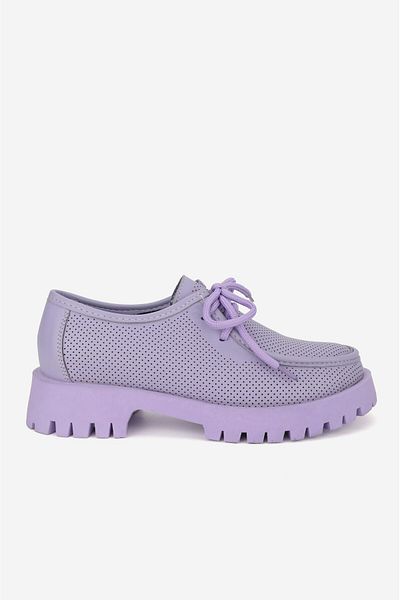 TUNAELLİ Women's LILA GENUINE NATURAL LEATHER LACE-UP SHOES, NUMBER 36-41