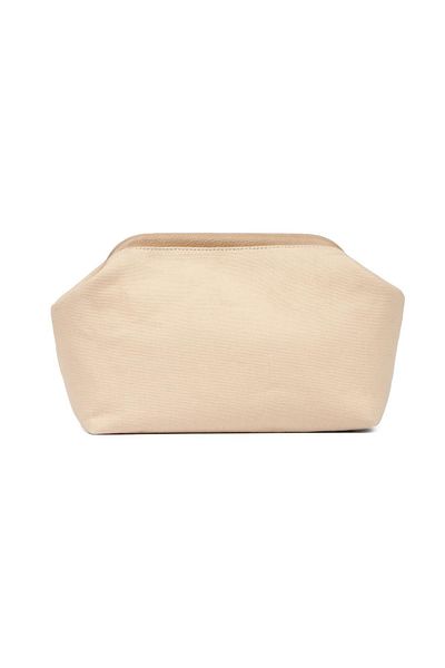 BAHELS Women's Mink Detailed Canvas Portfolio & Clutch Bag
