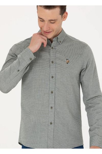 U.S. Polo Assn. Ανδρικό αθλητικό πουκάμισο Polo Slimfit - Βασικό μοντέλο