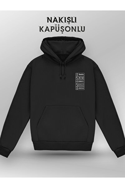 Trakya Bazaar Nakışlı Atatürk Portresi (Nakışlı Kapüşonlu)