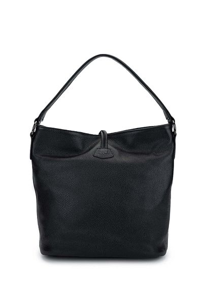 Tamer Tanca Women's Genuine Leather Black Shoulder Bag
