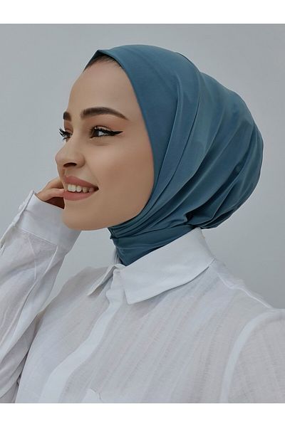 BSSDÜNYASI Σάλι Hijab από ύφασμα Sendy - Πράσινο