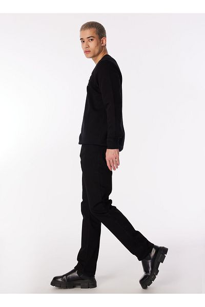 Lee Cooper Regular Waist Slim Fit Men's Denim Trousers 242 LCM121038 JAGGER STAY BLACK