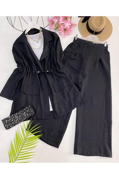 modasindoma women's linen jacket suit
