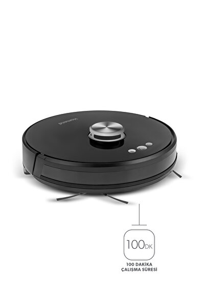 HOMEND Alex Laser Pro 1283h Moplu Ve Haritalamalı Akıllı Robot Süpürge Siyah