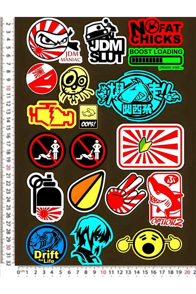 Phoenix HOMELDEA MOTORCYCLE HELMET LEPTOP CABINET STICKER STICKER SET
