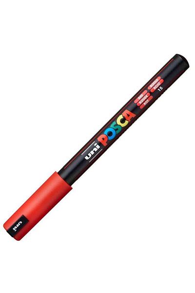 Uni قلم Posca - 0.7 ملم أحمر