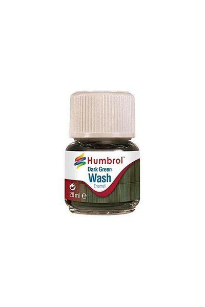 Humbrol Model Antique Paint Wash Enamel 28 ml Dark Green Wash (Dark Green Effect)