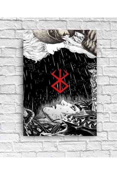 icase Berserk Guts Griffith Casca Corkus Gambino Anime Poster ahşap tablo
