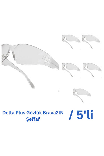 Delta Plus Glasses Brava2In Transparent- 5 Pieces