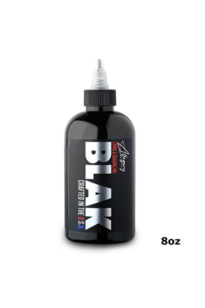 ALLEGORYA Blak Premium Çizgi ve Gölge için Siyah Dövme Boyası 8 oz 240 ml