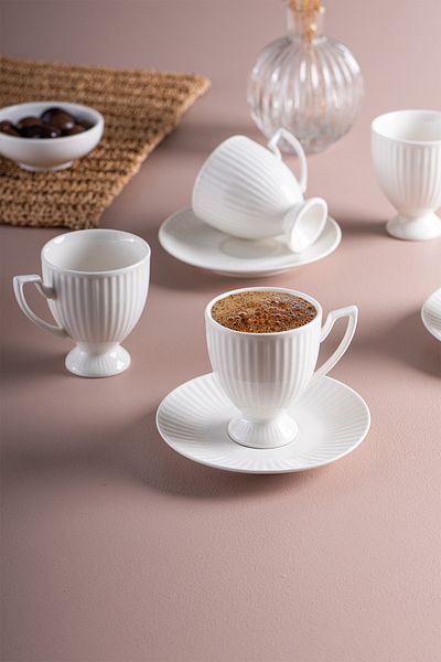 İSTANBUL PORSELEN Mahir 6-Person Coffee Cup Set