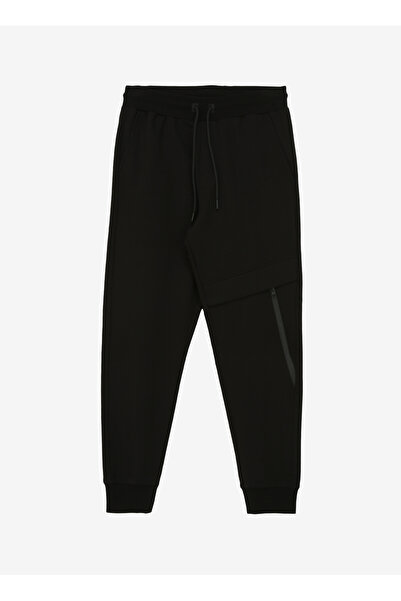 Jeep Siyah Erkek Classic Fit Eşofman Altı E-WEEPY