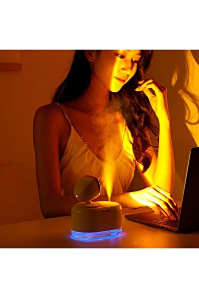 Coverzone Difüzör Gün Batımı Nemlendirici Hava Nemlendirici Ofis Dekor Gece L...