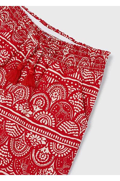 MAYORAL 3535 GIRL'S POMEGRANATE FLOWER PANT
