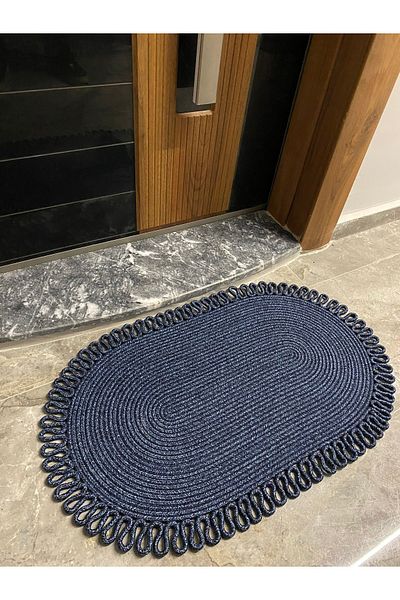 MaVaux Dublin Series Jute, Patterned Door, Door Mat, Bath Mat, Balcony Mat / Gift, Household Item
