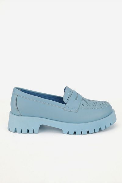 TUNAELLİ PANTOFI DE FEMEIE ALBASTRU PIELE NATURALĂ VERITĂ 36-41 NUMĂR