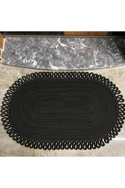 MaVaux Dublin Series Jute, Patterned Door, Door Mat, Bath Mat, Balcony Mat / Gift, Household Item