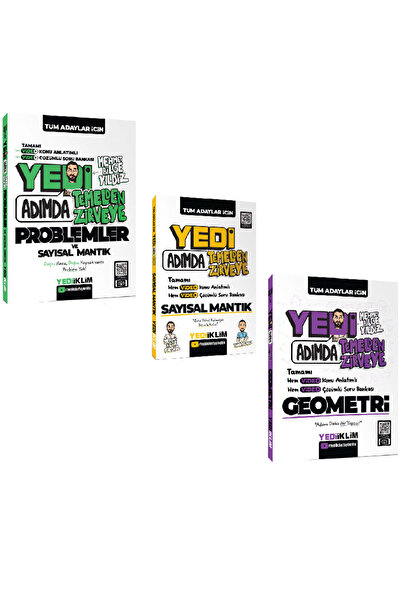 Yediiklim Yayınları Tüm Adaylar İçin Yedi Adımda Temelden Zirveye Seti.