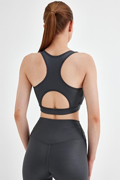 GRAB Women's Metallic Shiny Sports Bra