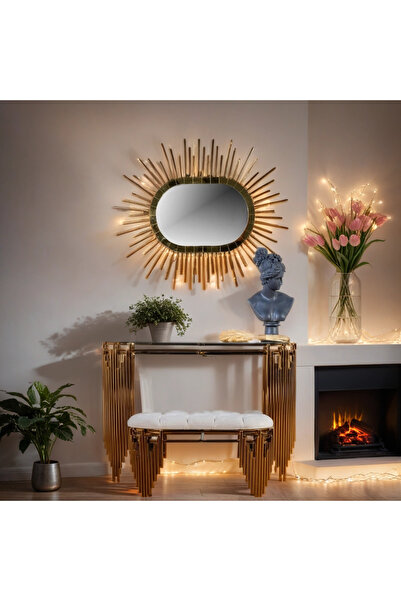 Ekgconcept Piyano Model Lüx Ultra Lak Kaplama Dresuar Ve Puf Gold