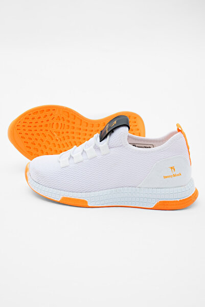 Tonny Black Children's Unisex White Orange Tonny Black Comfortable Fit Shoes