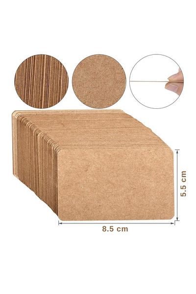 Copyder 1000 Pieces Custom Boxed Kraft Note Papers