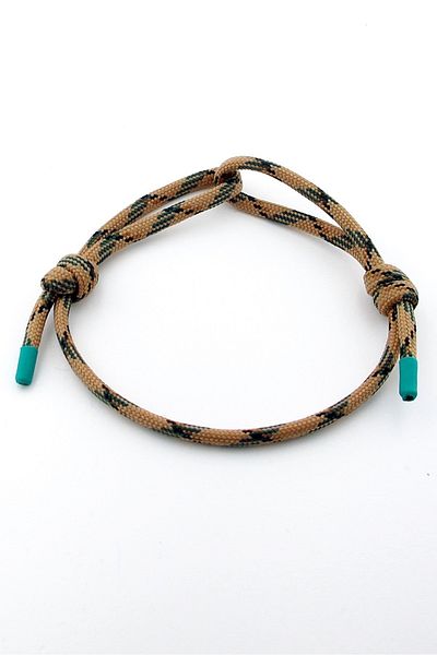 Solfera Brown Green Paracord Adjustable Lacing Men's Bracelet M050F