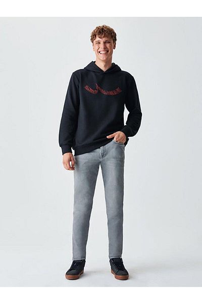 Ltb RIGOMA Black Hooded Logo Sweat 200