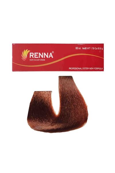 Renna Saç Boyası Tüp 60 ml - 6-35 Koyu Kumral Dore Akaju ( Oksidan Hediyeli )