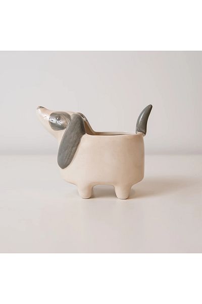 Warm Design Dog Flower Pot - Comfortable Cut