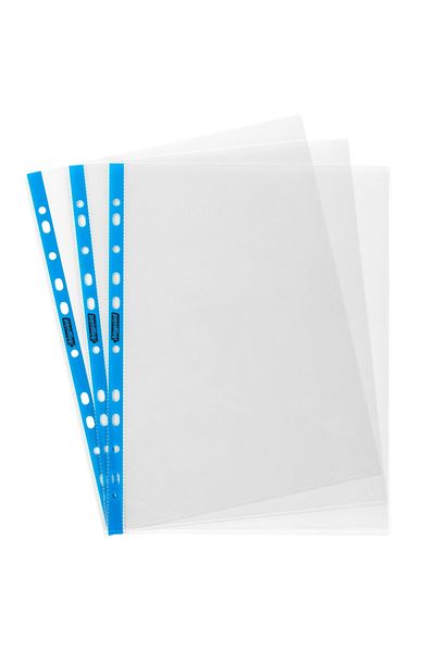 Bigpoint Bag File Blue Striped Crystal 90 Micron Pack of 500