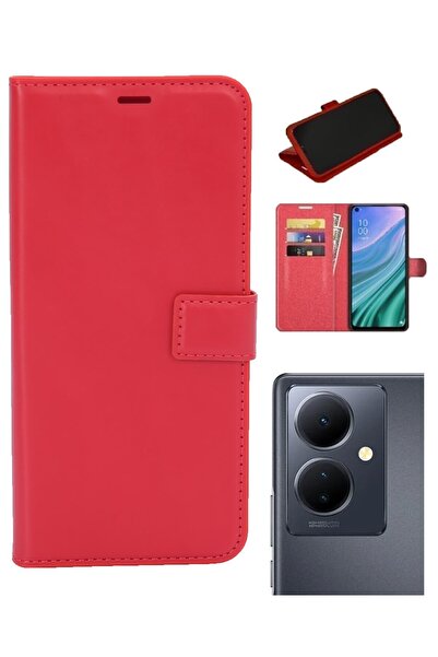 vivo V29 Lite Kamera Korumalı Cüzdanlı Ve Kapaklı Kılıf