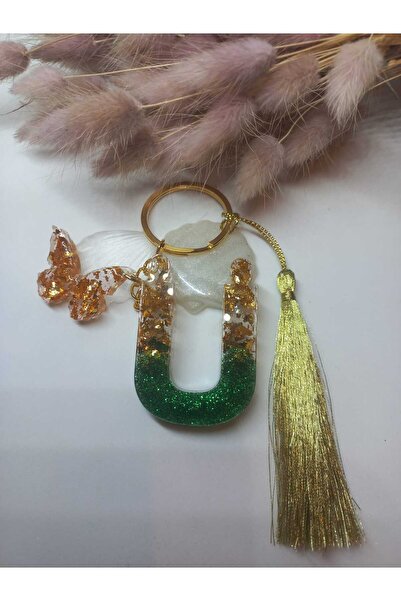 demirbasavm سلسلة مفاتيح إيبوكسي مصنوعة يدويًا