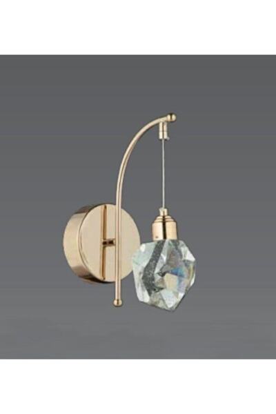 burenze Modern Luxury Kristalize Camlı Led Aplik Gold Sarı Concept Ürün Gün Işığı
