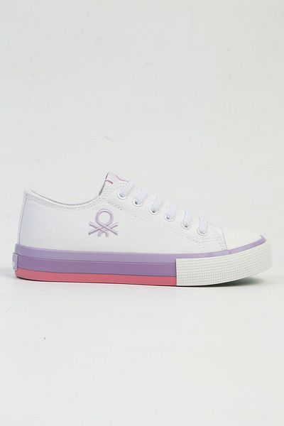 Benetton Pantofi sport pentru copii liliac alb importați - BNI-10041