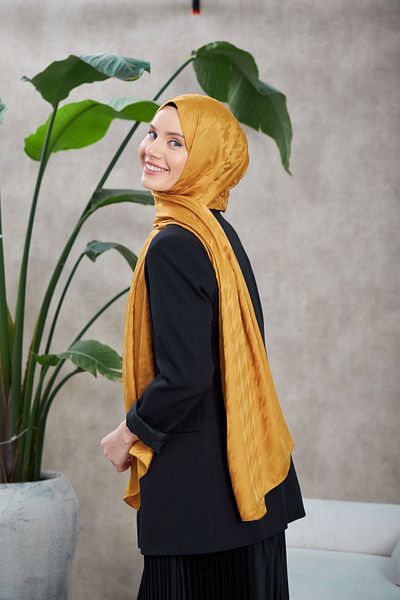 İpekhan ȘAL JACQUARD MĂTASOS CU MODEL DE GÂT DE GÂT 9010-09
