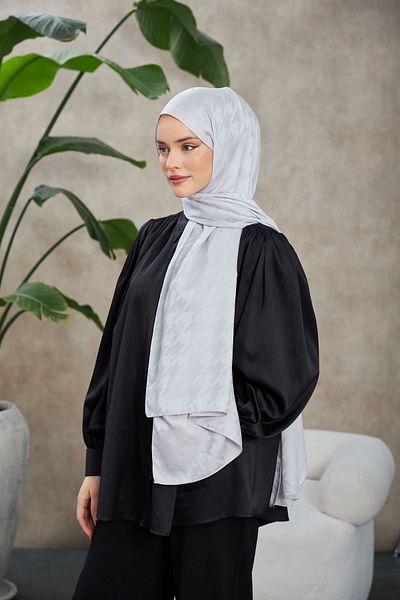 İpekhan ȘAL JACQUARD MĂTASES CU MODEL DE GÂSCĂ 9010-07